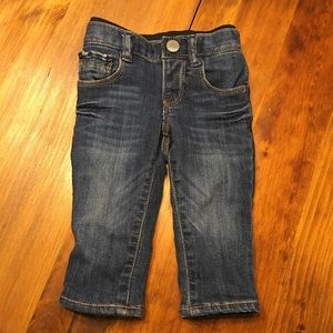 Gap 3-6 mo baby girl fleece lined jeans